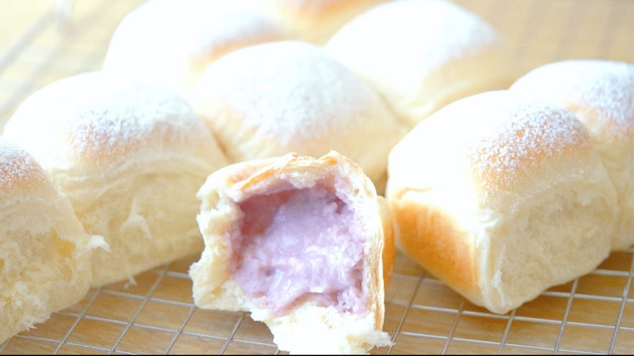 每天都需要排队才能买到的面包！不加一滴水！香甜软糯的酸奶芋泥包！做法太简单了！