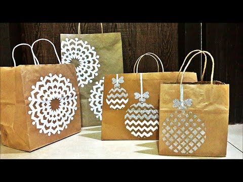 6 Easy Ways to Decorate a Holiday Gift Bag! — super make it