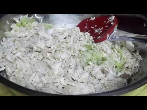 kitchenaid-food-processor,-making-homemade-turkey-/chicken-salad-lunch