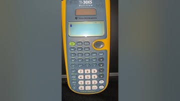 TI-30XS Multiplying Fractions