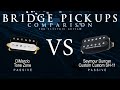 Dimarzio tone zone vs seymour duncan custom custom sh11  passive bridge guitar pickup comparison