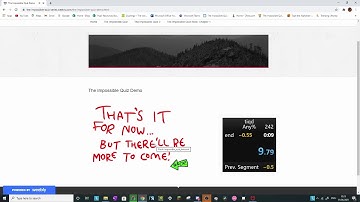 the impossible quiz demo in 9.79 sec