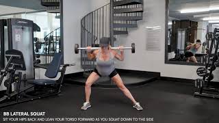 BB Lateral Squat