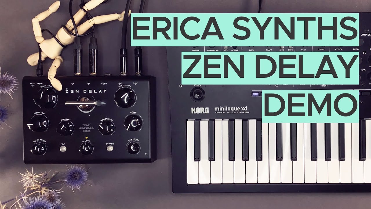 Erica synths Zen Delay 【Ninja Tuneとのコラボ！ステレオディレイ】-