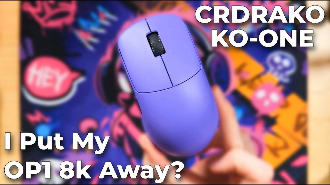 マウス・トラックボール crdrako KO-ONE white 8Kポーリング対応/35gの軽量マウス「CRDRAKO KO-ONE」が発売（AKIBA PC