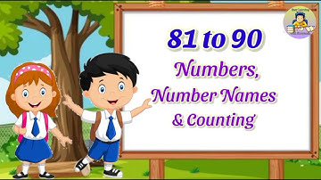 81 to 90 Numbers/Number Names & Counting in English/Numbers with spelling/Count and Learn/Numbers