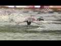 Oussama Mellouli Wins Men's Marathon 10km Swimming Gold - London 2012 Olympics