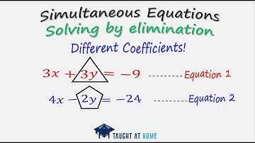 Solving Simultaneous Equations by Elimination part 2