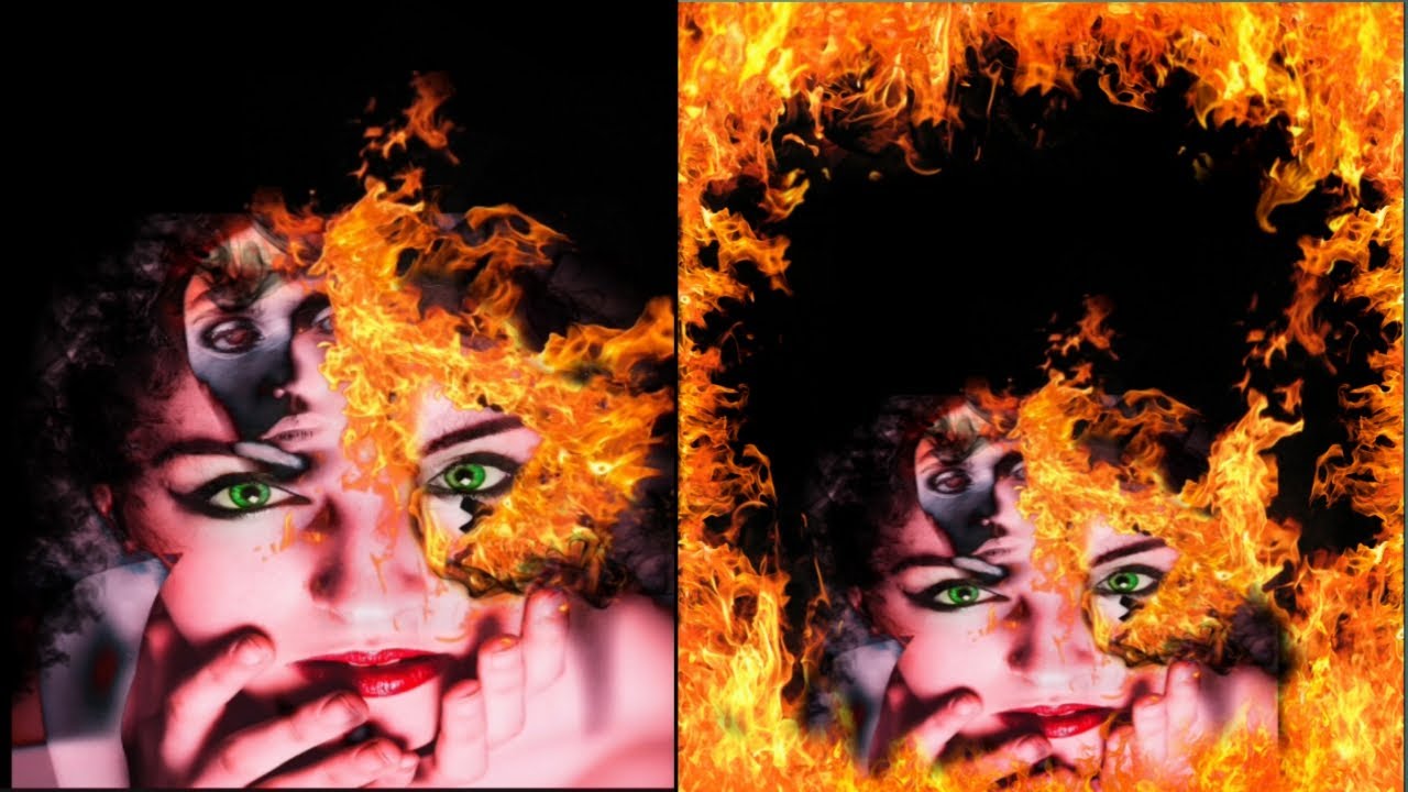 How to Make Burn face editing Picsart YouTube