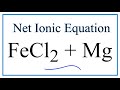 Net Ionic Equations and Reactions