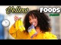 I ONLY ATE YELLOW FOODS FOR 24 HOURS CHALLENGE!! | TAYPANCAKES