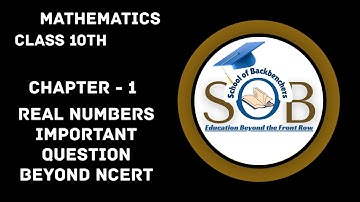 10th Maths | Chapter-1 Real Numbers | Support Material Solutions #importantquestions #class10maths