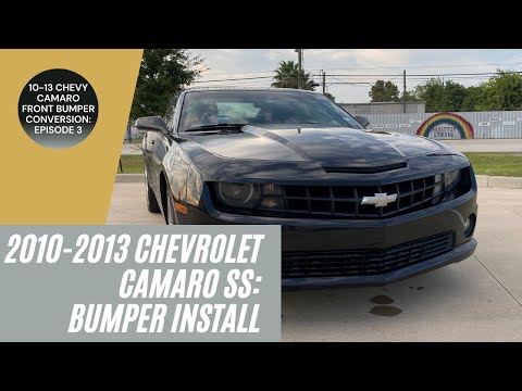 2010 Chevrolet Camaro front bumper install LT to SS style; SS Conversion video 3