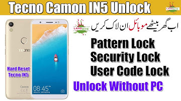 Tecno IN5 Hard Reset Complete Method | Pattern Lock | Security Code | User Code Unlock Without PC.
