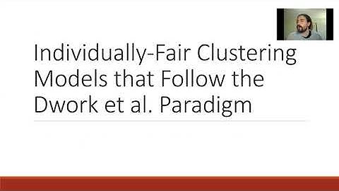 Fair Clustering @ AAAI (03 - Notions of Individual Fairness)