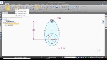 Basic Sketch Drawing for Beginners in SOLID EDGE||Tutorial 03||Subtitles