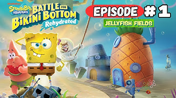 SpongeBob Battle for Bikini Bottom Rehydrated 100% Walkthrough - Jellyfish Fields (Episode 1