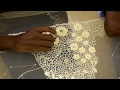 This Honeycomb Challah Floral Design looks too elegant on a Designer Saree | Aari /maggam work