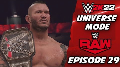 WWE 2K22 - Universe Mode - Raw Episode 29