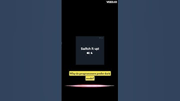 Why do programmers prefer dark mode? #shorts #techjokes #programmers #funnyvideo #comedyvideo