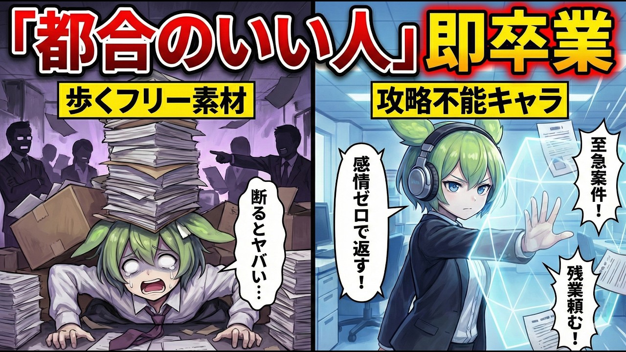 【脳科学】「いい人」は搾取のカモです。「断る恐怖」を消して定時で帰る『全自動回避術』がヤバすぎた【ずんだもん＆ゆっくり解説】
