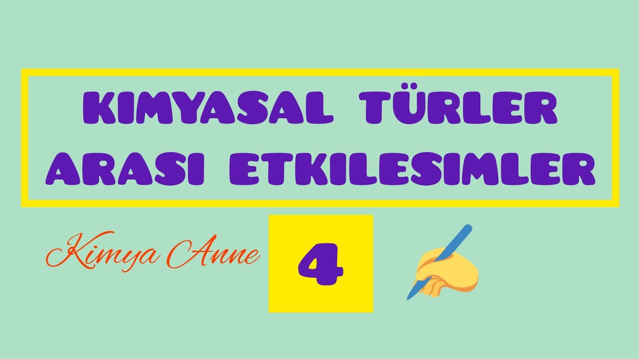 Kimyasal Türler Arası Etkileşimler-4-Lewis Yapısı(Elektron-nokta formülü)(9.sınıf TYT)
