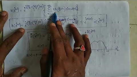 DSP(ECE/EEE) - FREQUENTLY RESPONSE OF FIR FILTER WITH ANTISYMMETRICAL IMPULSE RESPONSE, N EVEN