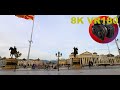 WALK ACROSS SKOPJE main square to the old town NORTH MACEDONIA 8K 4K VR180 3D Travel Videos ASMR