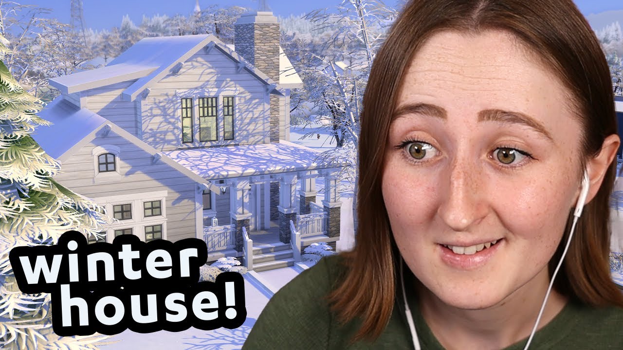 building my wintery dream home in the sims - YouTube