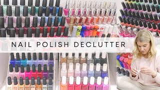 HUGE Nail Polish Declutter & Organization