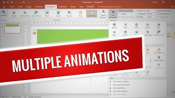 Multiple animations in PowerPoint