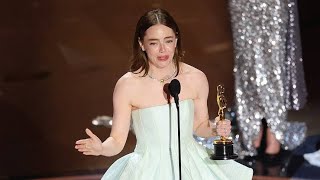 Emma Stone Wins Best Actress For Poor Things | Academy Awards 2024 | Oscar 2024 highlights