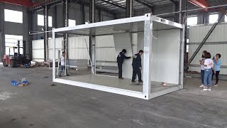 : Container house:Installation of container house.#containerhouse