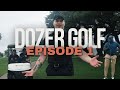 Dozer golfs with a professional powerlifter