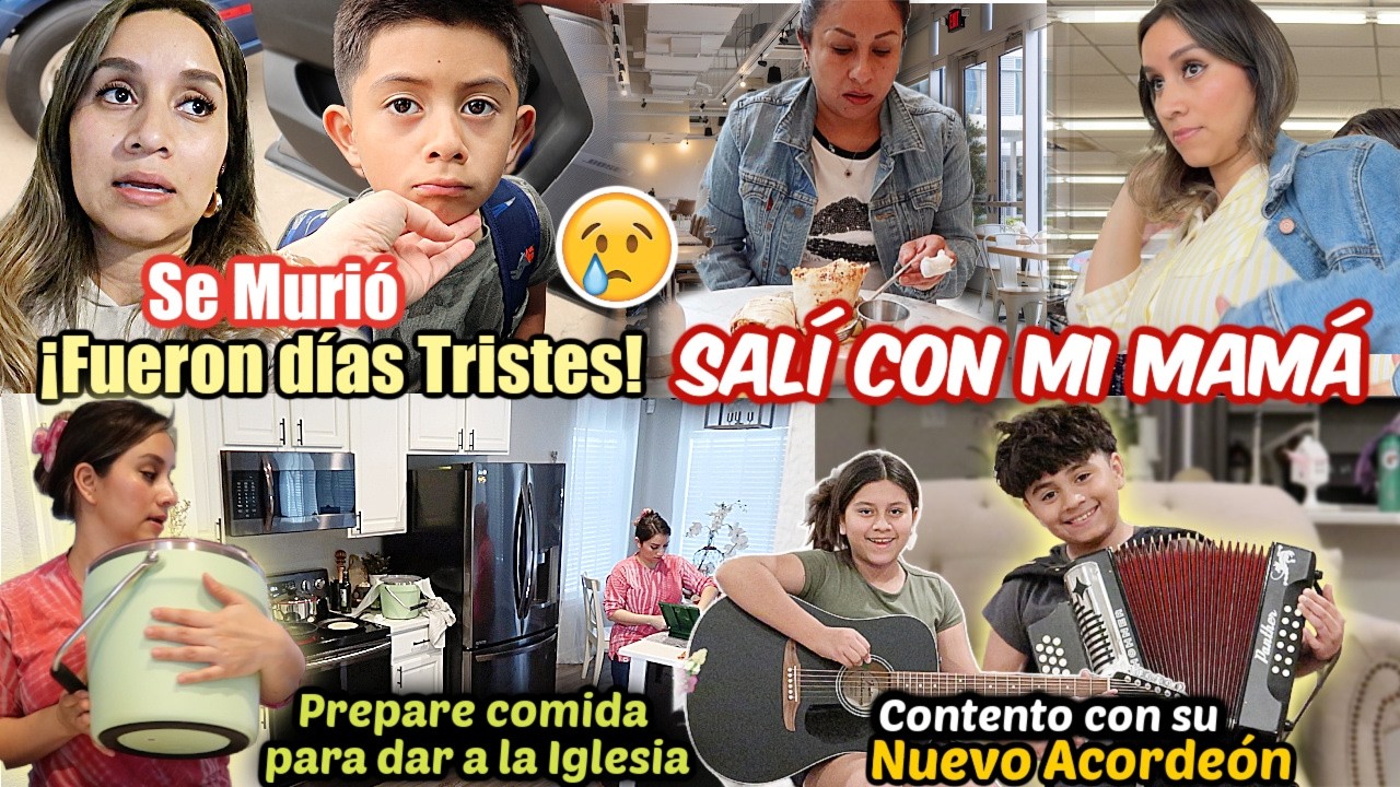 Fue muy triste decir ADIÓS🐟Una Mañana con Mi Mamá☀️Estrenando Nueva Acordeón🎶Estilo TACOS d Canasta🌮