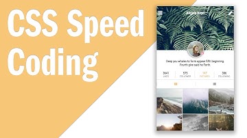 CSS Speed Coding: Photo Sharing App