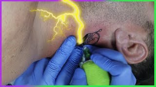 Small Crown on neck tattoo