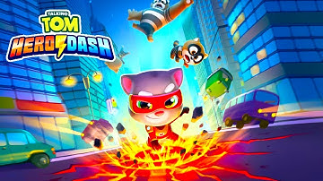 Talking Tom Hero Dash Walkthrough Gameplay Part 1 - Super Tom (Android, iOS)