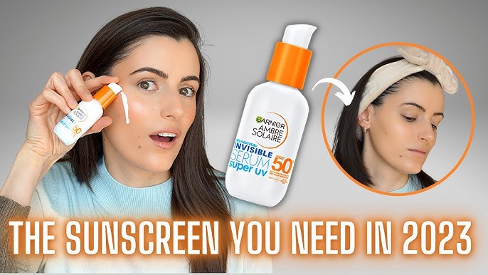 NEW SPF30, INVISIBLE PROTECT GLOW FROM GARNIER, AMBRE SOLAIRE, TEST AND TRY  ON - YouTube