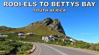 DRIVING from ROOI-ELS to BETTY'S BAY in SOUTH AFRICA 4K (60fps)