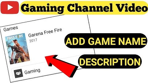 How To add Game Title in Video description | Game Name Add Gaming Youtube Video description ||