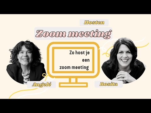 Zoom uitleg als Host