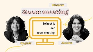 Zoom Uitleg Als Host