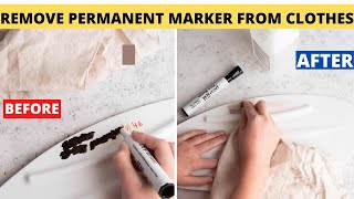 How to Remove Permanent Marker Ink from Fabric - Pancakes & French Fries