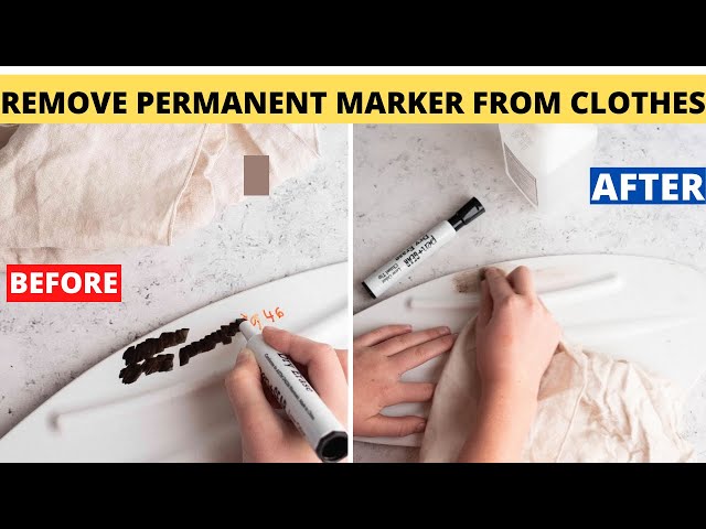 How to remove permanent marker. 5 tips on how to remove permanent marker  from clothes.