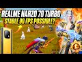 Stable 90 FPS Possible? | Realme Narzo 70Turbo BGMI Test🔥