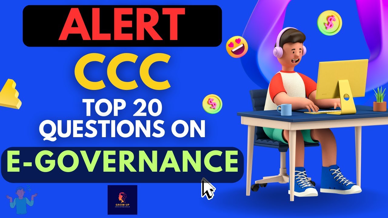 #4 CCC Top 20 Important Questions | E-Governance | CCC Exam | Computer Basics | Grow Up