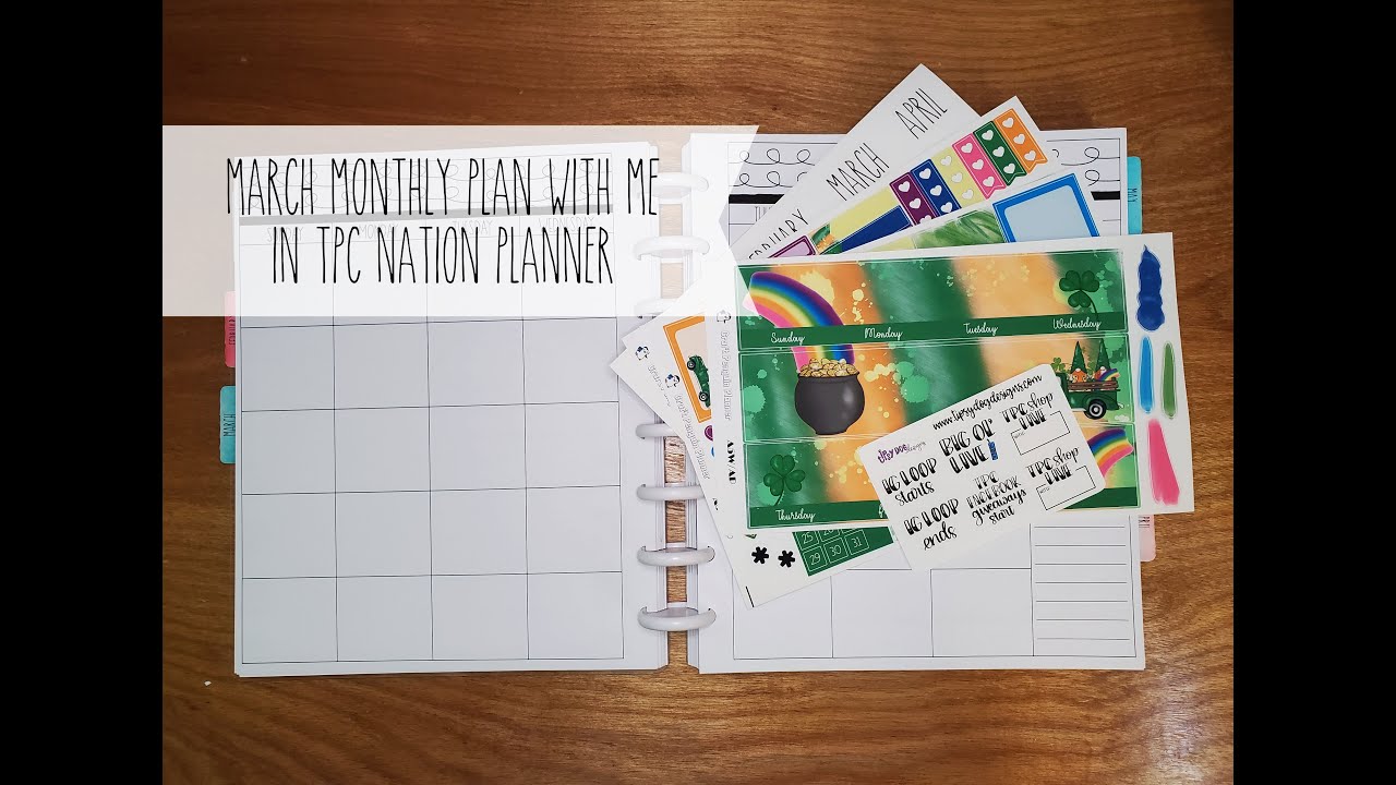 March Monthly Plan with Me in TPC Nation Planner