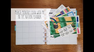 March Monthly Plan with Me in TPC Nation Planner
