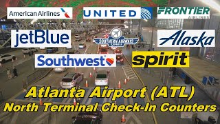Atlanta Airport – North Terminal Domestic Check-In Counters